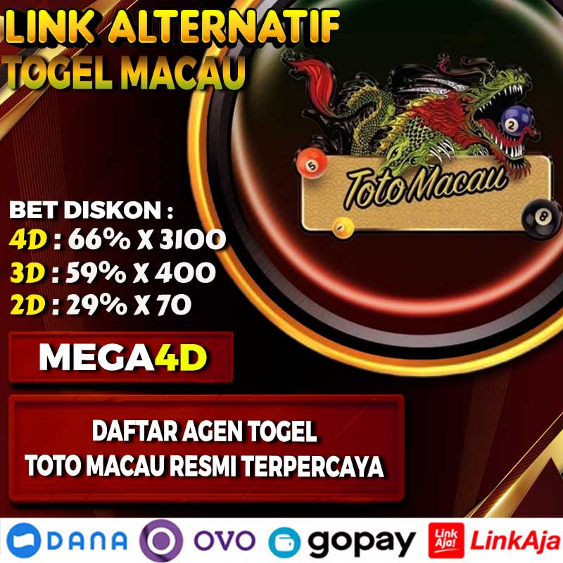 MEGA4D = DAFTAR AGEN TOGEL TOTO MACAU RESMI PASARAN TERPERCAYA ❄️❄️
