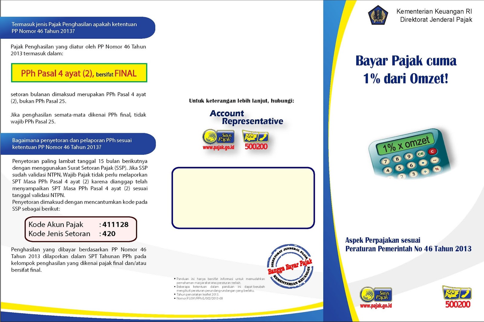 Leaflet PP 46 Tahun 2013