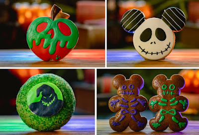 Poison Apple, Mickey Jack Skellington, Oogie Boogie, and Gingerbread Zombie Cookies