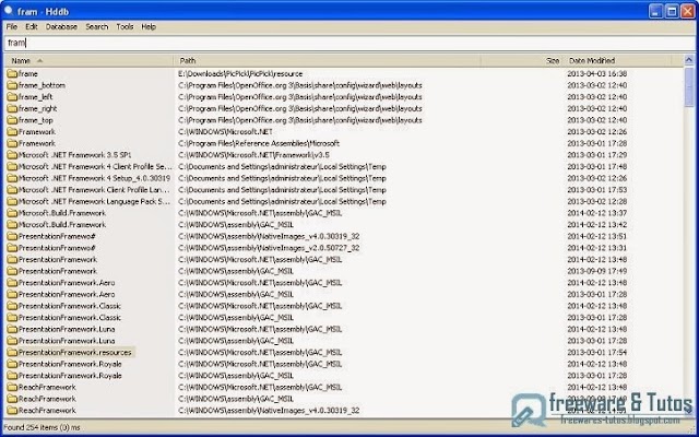 Hddb File Search : un logiciel gratuit pour chercher rapidement des fichiers sur son ordinateur