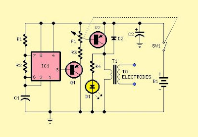 Muscular Bio-Stimulator Circuit Schematic Free With Explanation