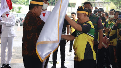 Gubernur Arinal Djunaidi Lepas Kontingen Provinsi Lampung Ikuti Festival Olahraga Rekreasi Nasional VI