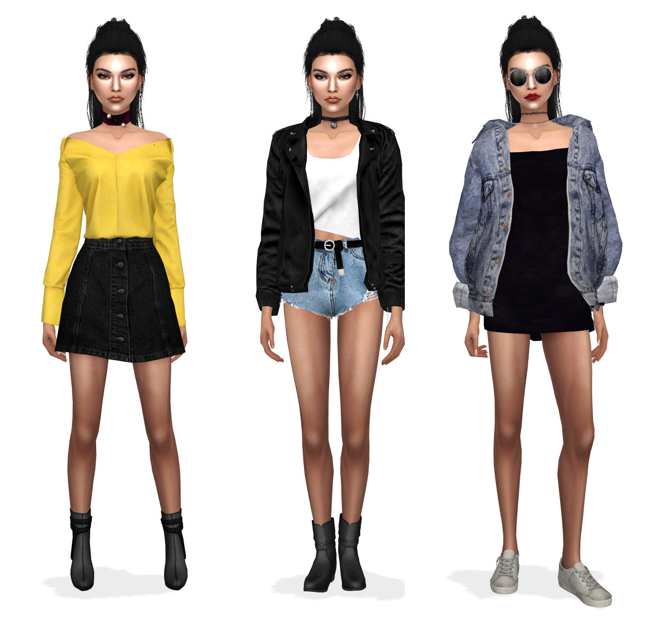 Moon Galaxy Sims Sims 4 Kendall Jenner Lookbook