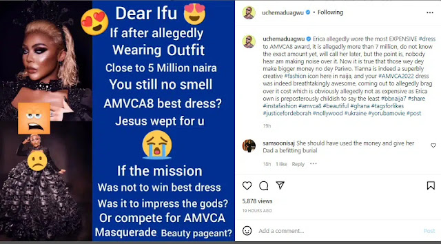 Were you competing for AMVCA masquerade beauty pageant? – Actor Uche Maduagwu calls out Ifu Ennada