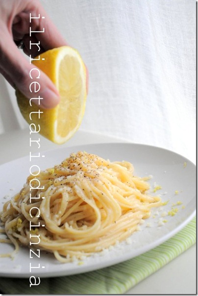 cacio e pepe con limone