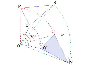 Example 2: Solution: Image of ΔPQR.