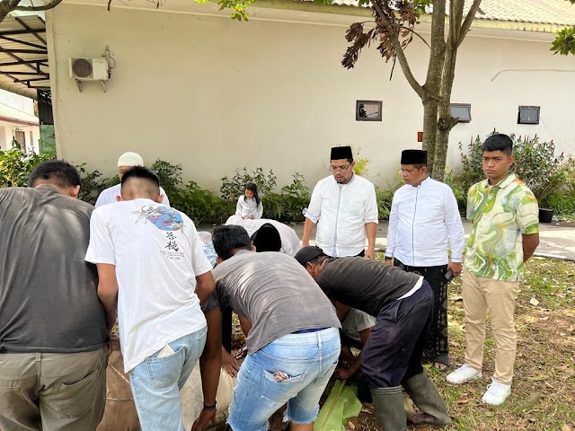 Dinas Kehutanan Sumut Sembelih 4 Ekor Hewan Qurban