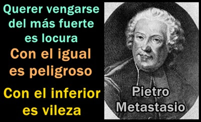 n eso la gente que se venga lo hace buscando la satisfacci La venganza da felicidad