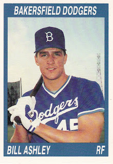 Billy Ashley 1990 Bakersfield Dodgers card