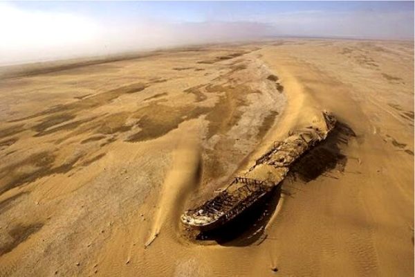O mar de Aral virou deserto.