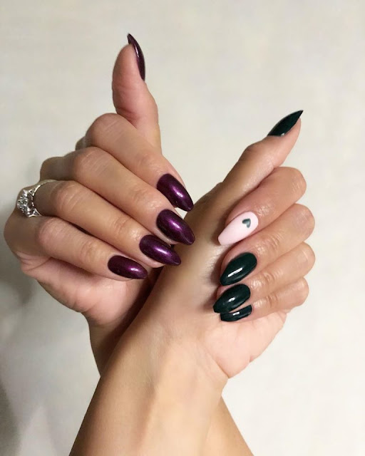 34+ Easy Maroon Nail Art Design Ideas For Halloween Party In 2019