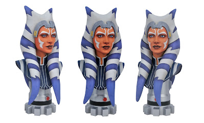 Star Wars: The Clone Wars Ahsoka Tano Legends in 3D Resin Bust by Gentle Giant