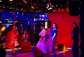 Flamenco dancers dancing on stage