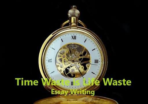 Time Waste is Life Waste Essay Writing in English