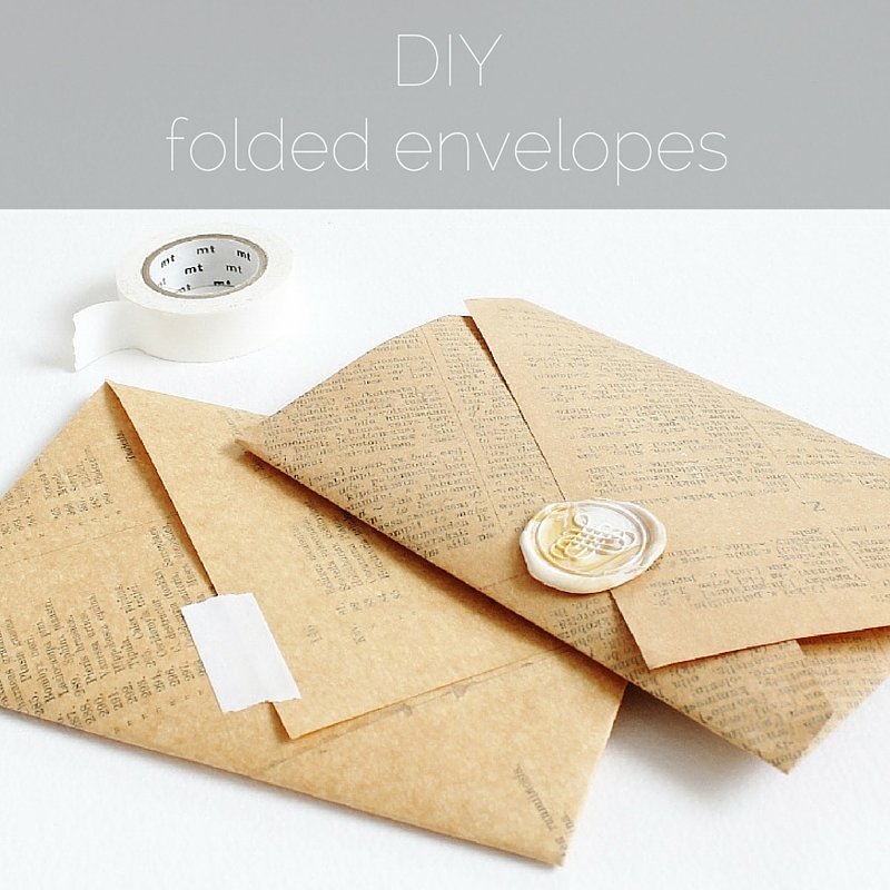 Diy Folded Envelopes Paperiaarre