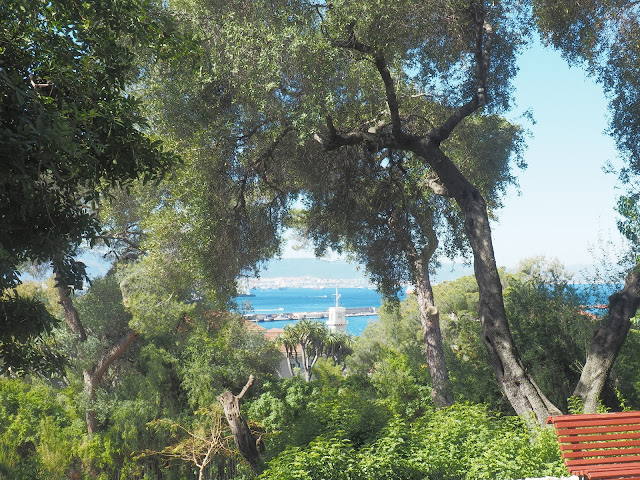 gibraltar botanical garden sea view