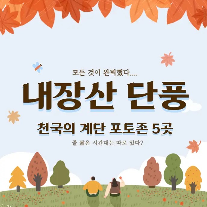 내장산 단풍 | 천국의 계단 포토존 5곳 줄 짧은 시간대는 따로 있다? | 오후 생활정보