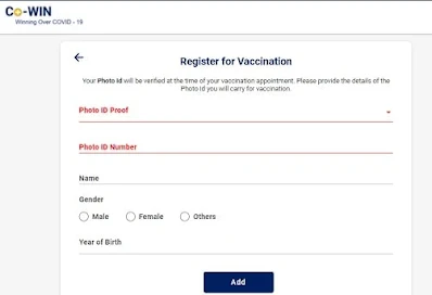 Register for Vaccination by using Cowin Portal