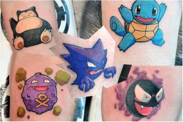Pokémon Go Tattoos Tribute to Games by South Shields Bar