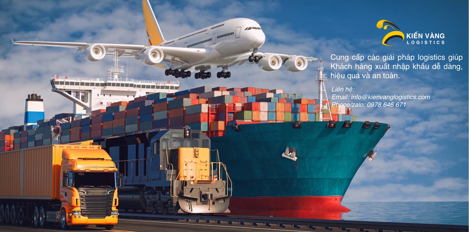 Kiến Vàng Logistics - Giải pháp logistics giúp Khách hàng xuất nhập khẩu dễ dàng, nhanh chóng