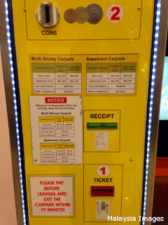 Gurney Plaza Parking Rate for Multi Storey Carpark and Basement Carpark (April 1, 2017)