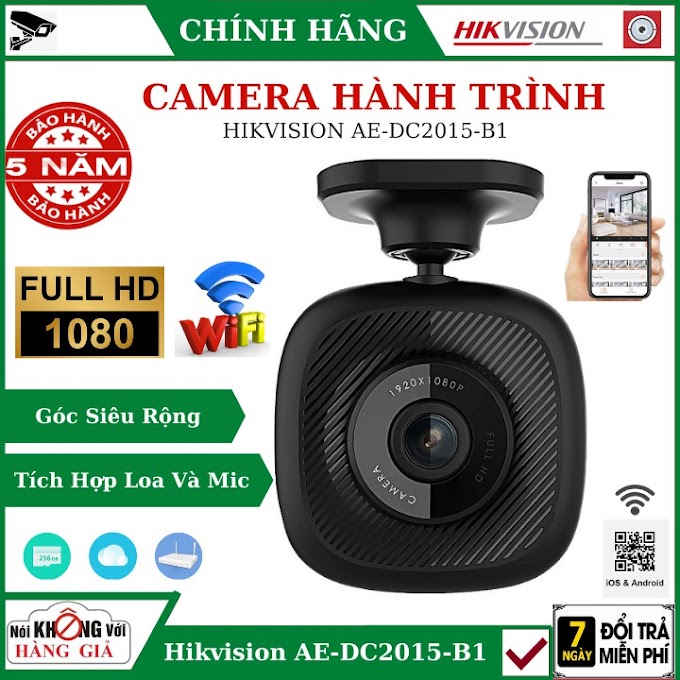 Camera hành trình HIKVISION AE-DC2015-B1 , full HD , Góc Siêu Rộng , Tích hợp Míc và Loa , camera hành trình oto