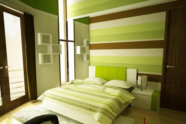 DORMITORIOS MARRON Y VERDE DECORACION EN VERDE Y MARRON GREEN BROWN BEDROOMS by dormitorios.blogspot.com