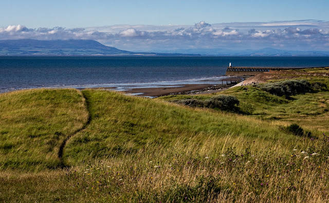 Photo of view across the Solway Firth from the meadows at Maryport