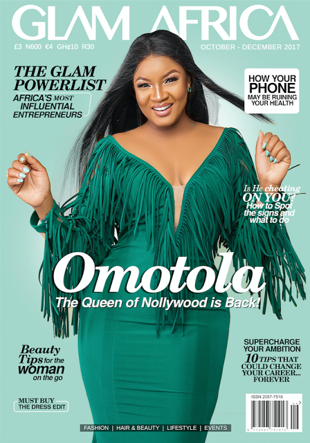Omotola-Jalade Ekehinde is all shades of glamorous for Glam Africa Magazine
