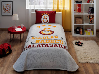  Taç Lisanslı Galatasaray Arma Tek Kişilik Pike Takımı