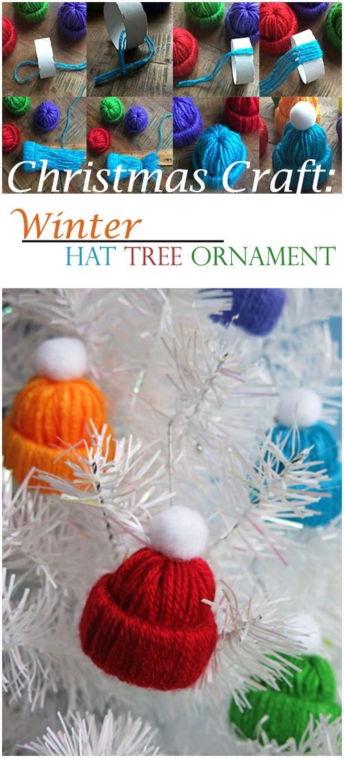 Christmas Craft: Winter Hat Tree Ornament