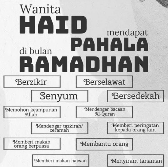 Wanita Haid Mendapat Pahala di Bulan Ramadhan