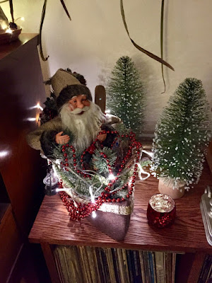 Sigurd in his Christmas canoe