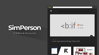 SimPerson - Blogger Template