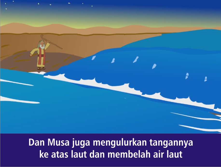 Komik Alkitab Anak: Menyeberangi Laut Teberau