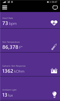 band sensors - mobilespoon