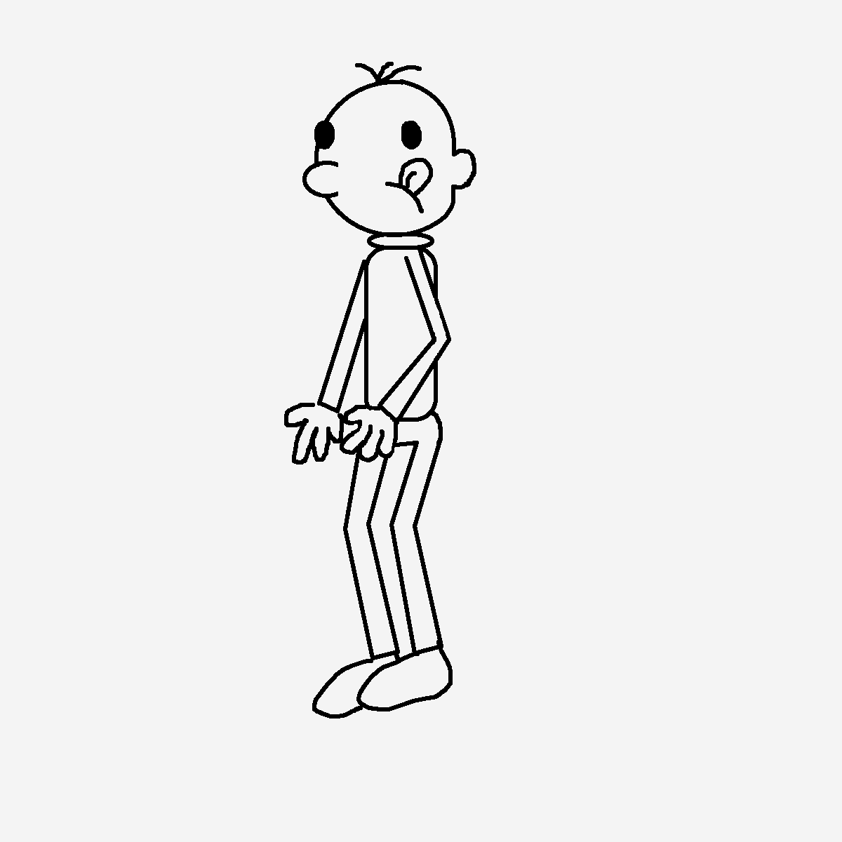 is my drawing in paint this is greg heffley in diary of a wimpy kid