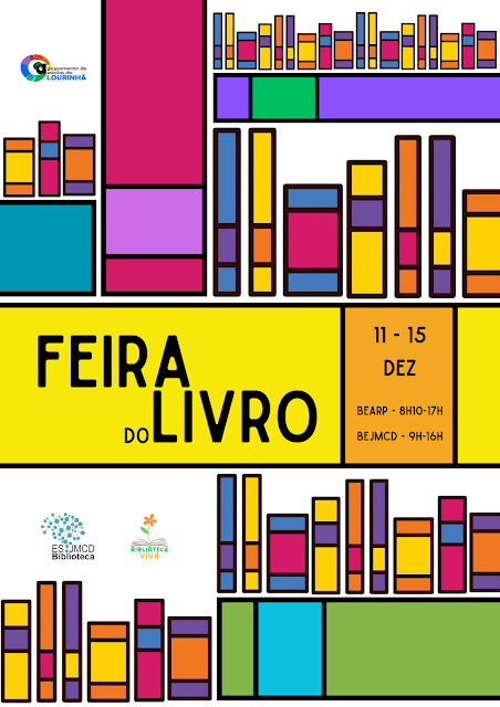 cartaz feira livro