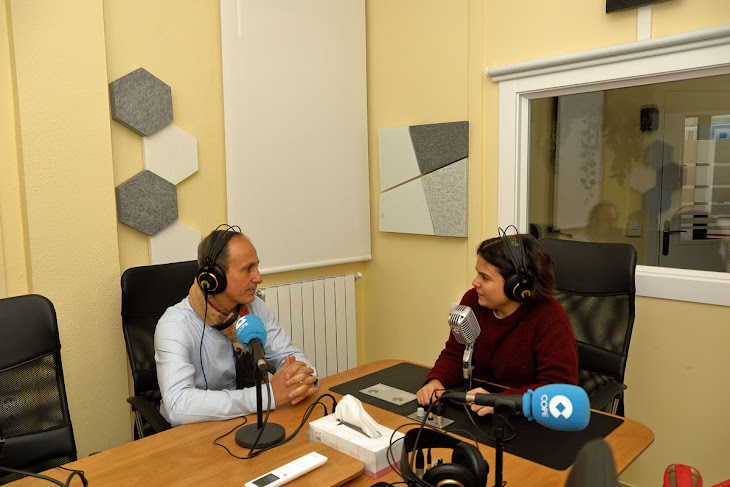 Sara Beltrán de la Cope Jiloca entrevista a J. Antonio Fontal Álvarez en CALAMOCHA