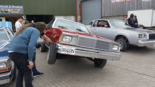 Cars on airbags dance off at Bristol Volksfest