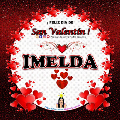 Feliz Día de San Valentín - Nombre Imelda