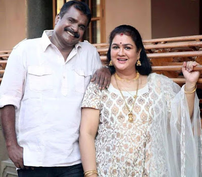 Urvashi with her husband Shivan