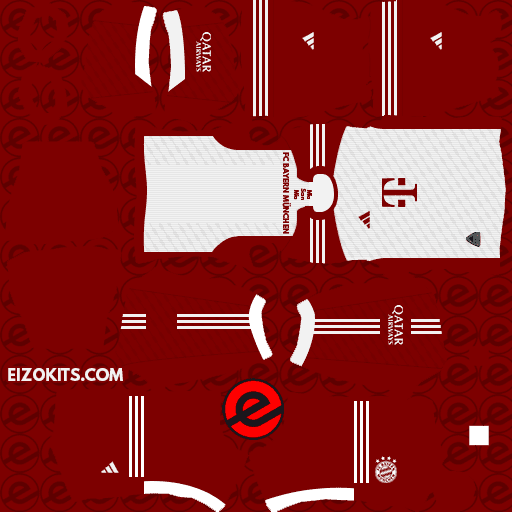 Camisas do Bayern de Munique 2023-2024 lançadas pela Adidas - DLS23 Kits (Home)