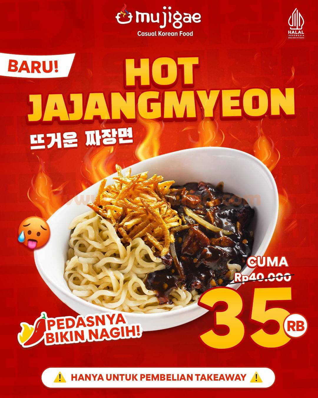 MUJIGAE HOT JAJANGMYEON – HARGA SPESIAL Cuma 35RB