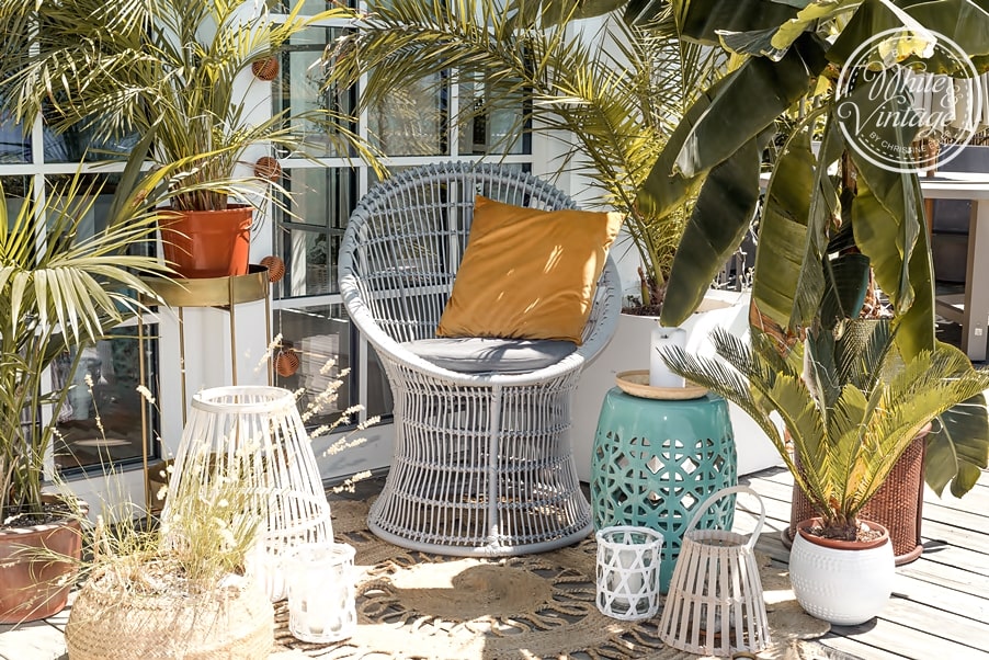 Terrasse im Boho-Style dekorieren - so geht's