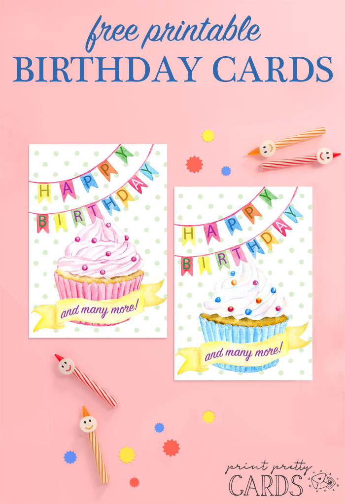 free happy birthday card printable print pretty cards