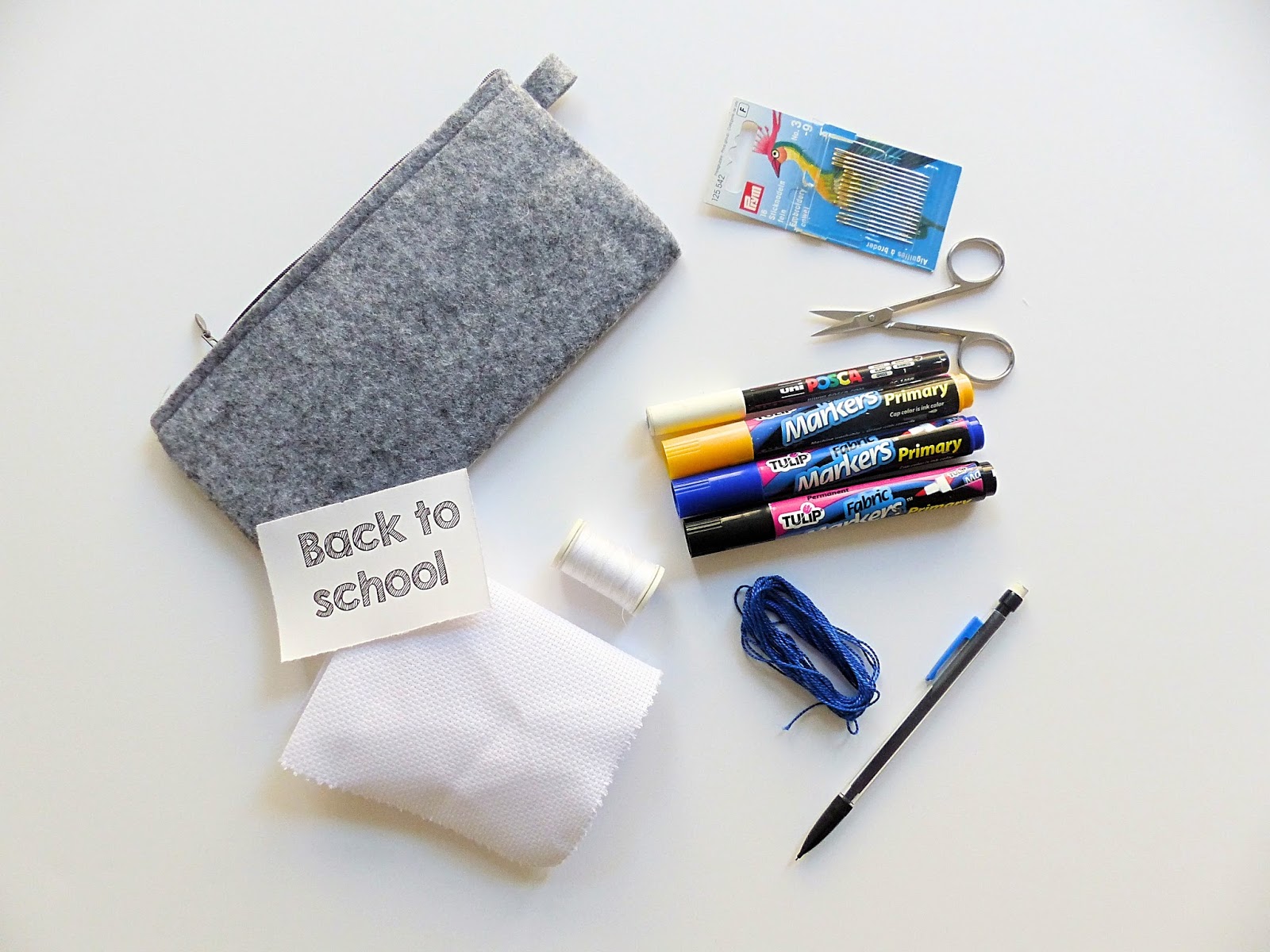 DIY : trousse en feutrine customisée Back to school