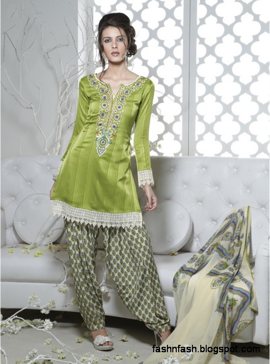 Shalwar-Kameez Designs-Indian Casual Party Wear Salwar 