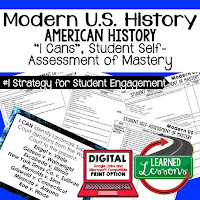 American History I Cans, American History Student Mastery Tracking, American History Unit Guide, American History Reflections, American History Ticket Out, American History Test Review, American History Study Guides