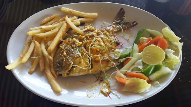 Masala Grilled Pomfret at Fish Tail